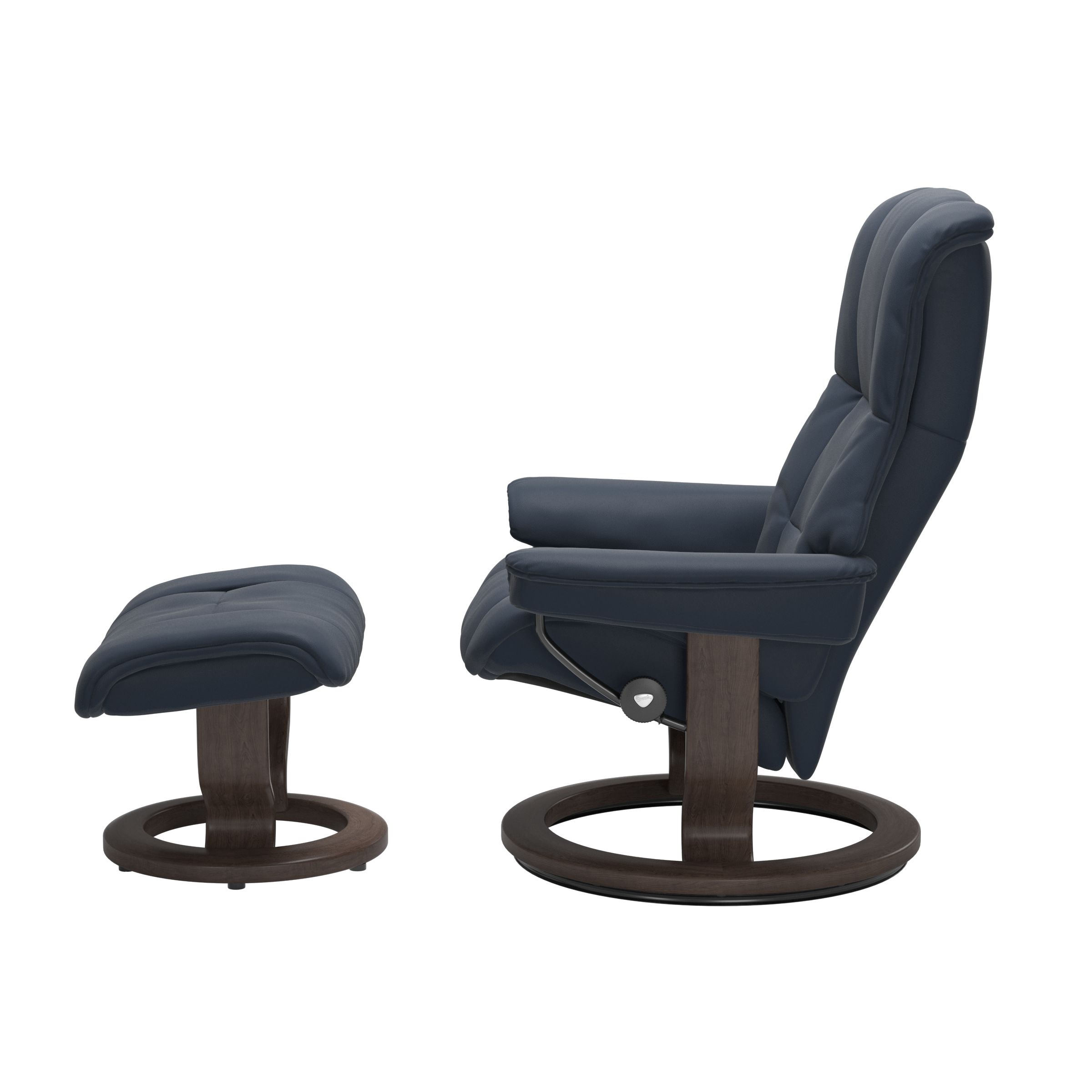 Stressless Mayfair (M) Classic Base Recliner with Ottoman