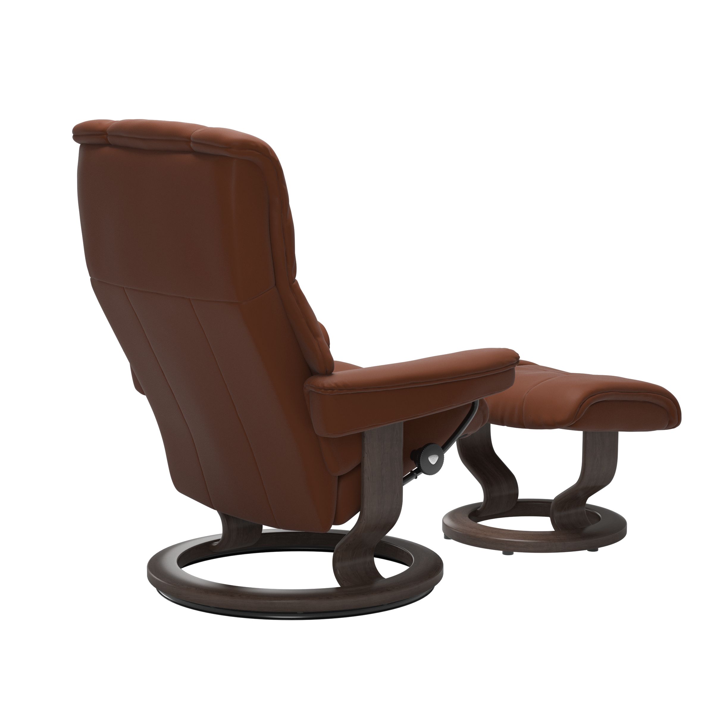 Stressless Mayfair (M) Classic Base Recliner with Ottoman