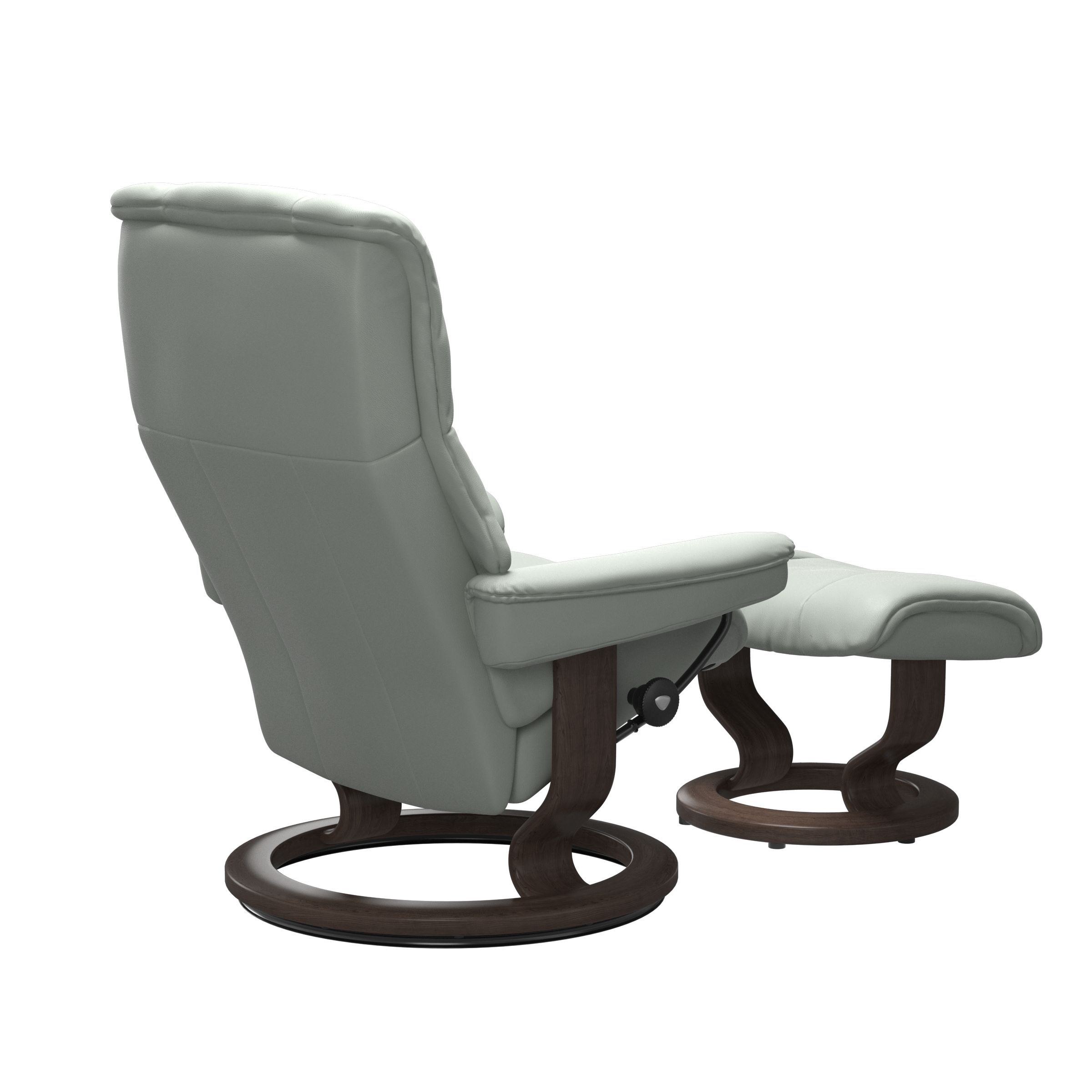 Stressless Mayfair (M) Classic Base Recliner with Ottoman