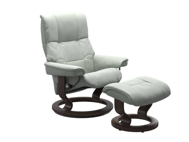 Stressless Mayfair (M) Classic Base Recliner with Ottoman