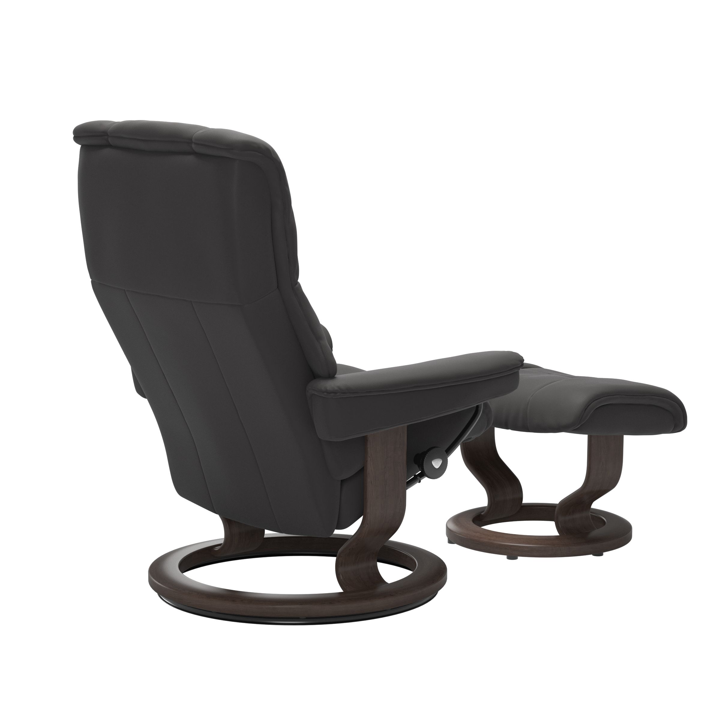 Stressless Mayfair (M) Classic Base Recliner with Ottoman