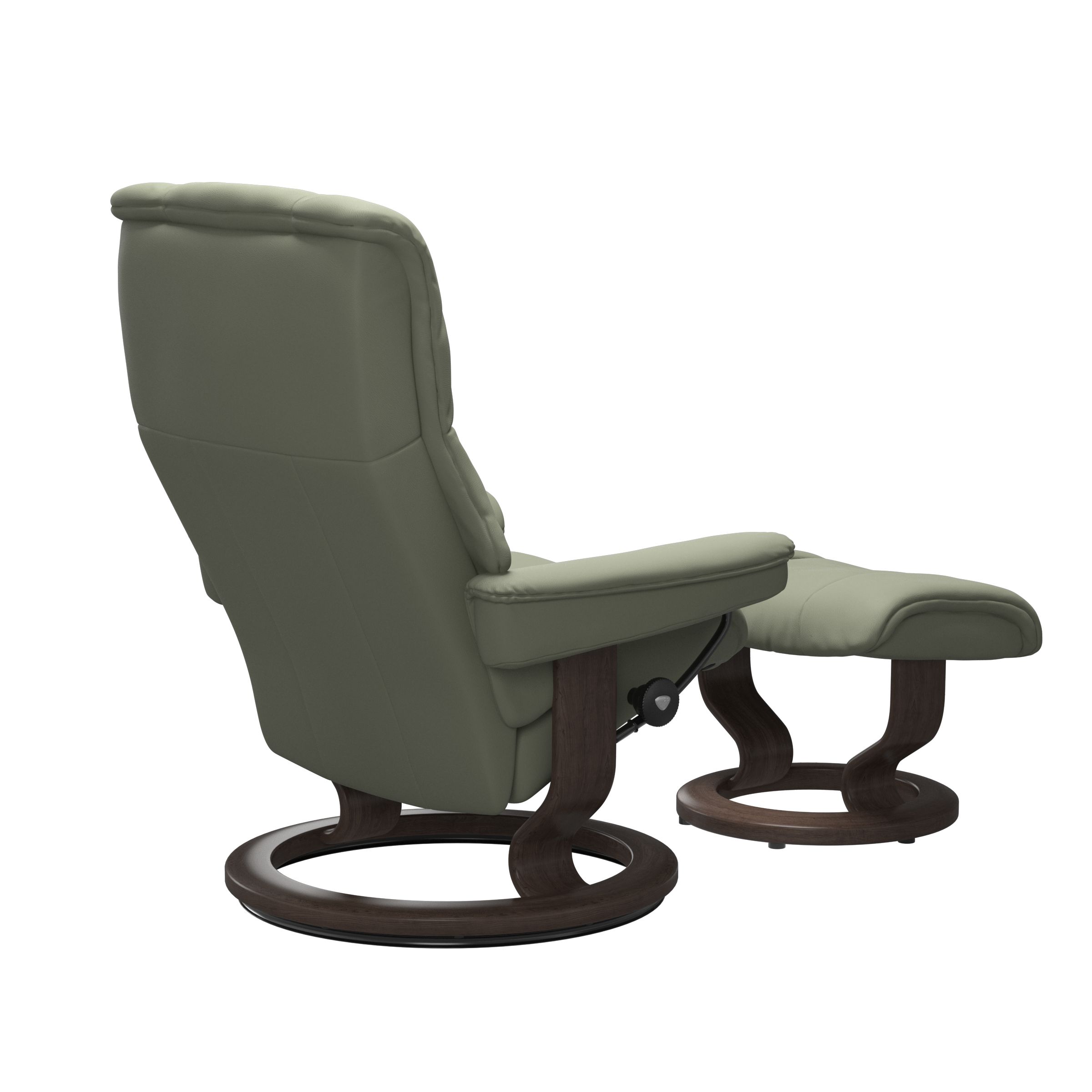 Stressless Mayfair (M) Classic Base Recliner with Ottoman