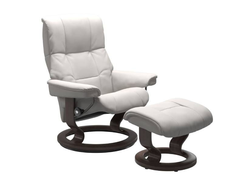 Stressless Mayfair (M) Classic Base Recliner with Ottoman