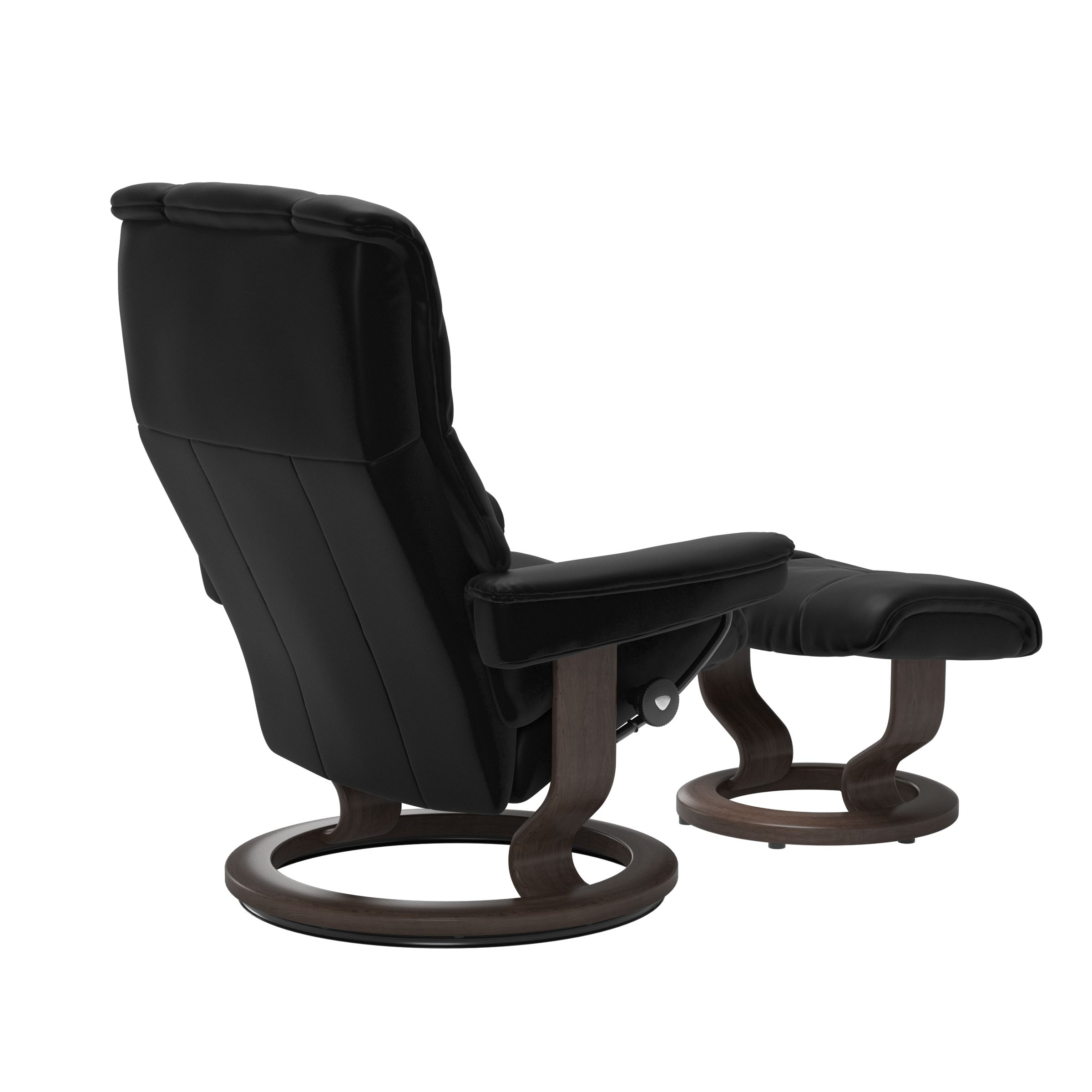 Stressless Mayfair (M) Classic Base Recliner with Ottoman