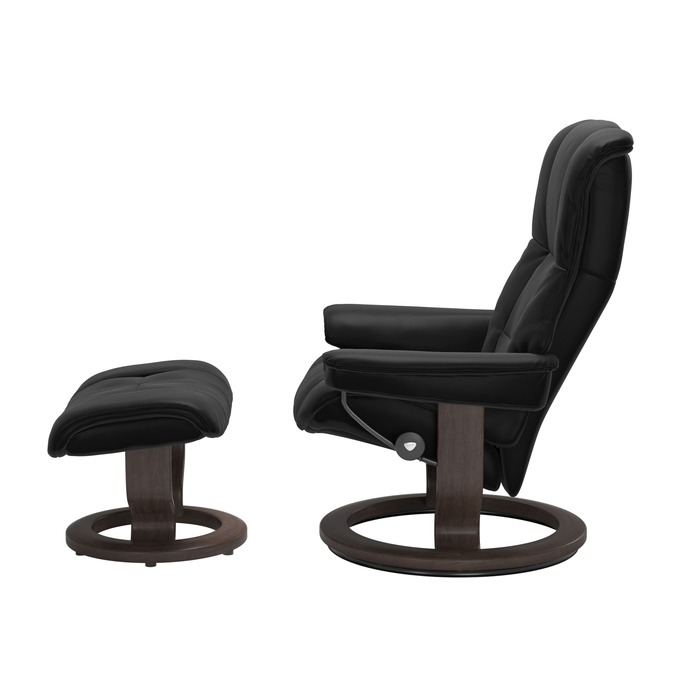 Stressless Mayfair (M) Classic Base Recliner with Ottoman