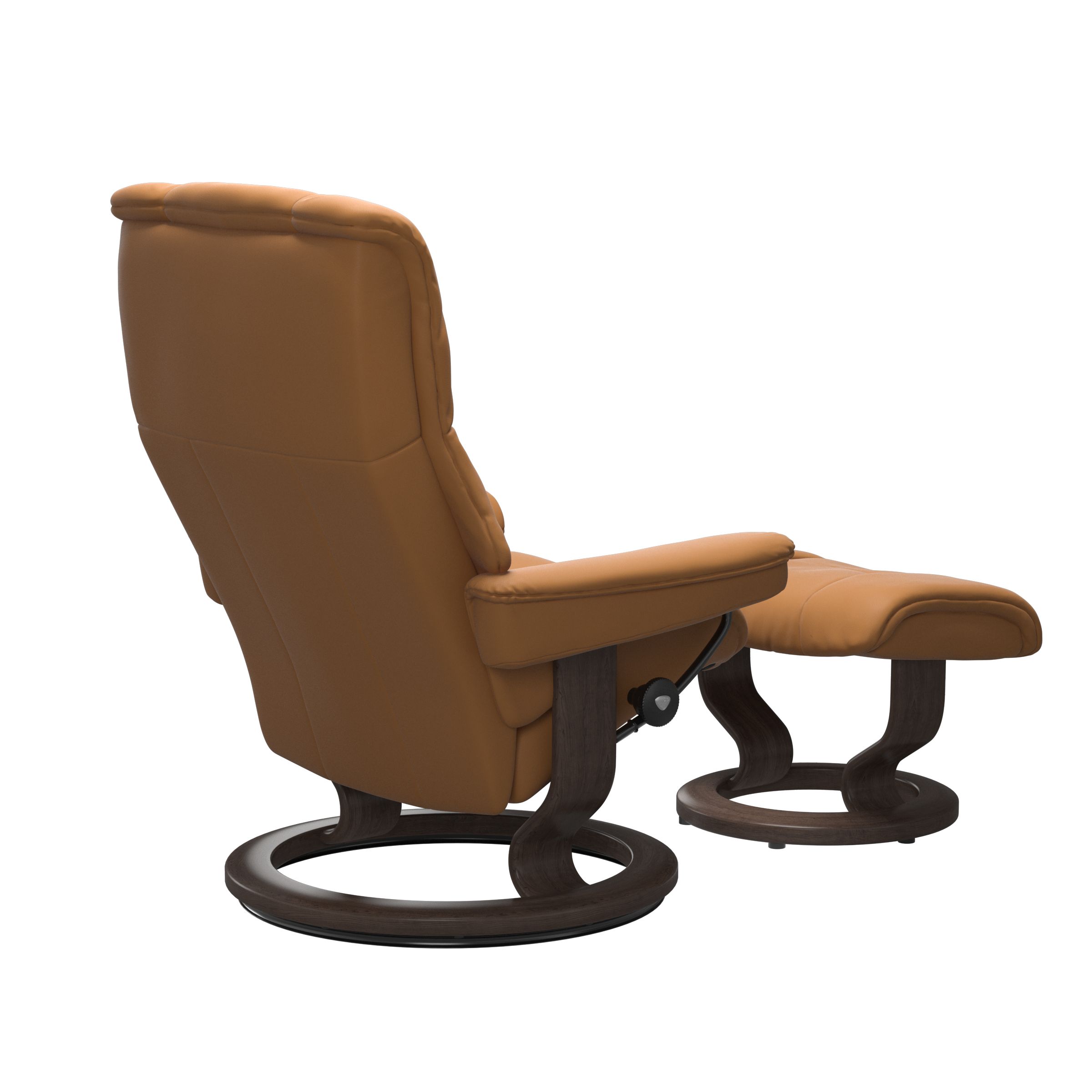 Stressless Mayfair (M) Classic Base Recliner with Ottoman