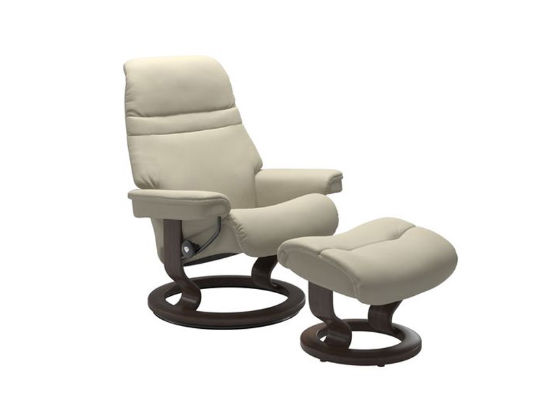Stressless Sunrise (M) Classic Chair with Footstool 