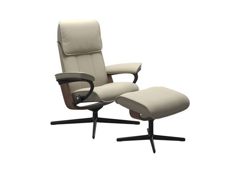 Stressless Admiral (M) Cross Chair with Ottoman 