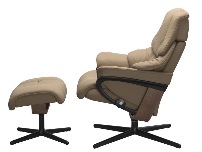 Stressless Reno (M) Cross Chair with Ottoman 