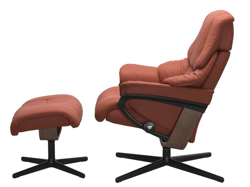 Stressless Reno (M) Cross Chair with Ottoman 