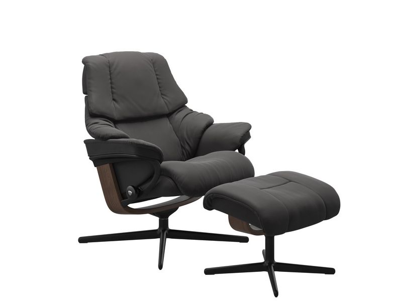 Stressless Reno (M) Cross Chair with Ottoman 