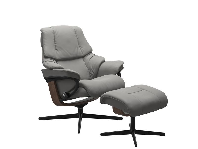 Stressless Reno (M) Cross Chair with Ottoman 