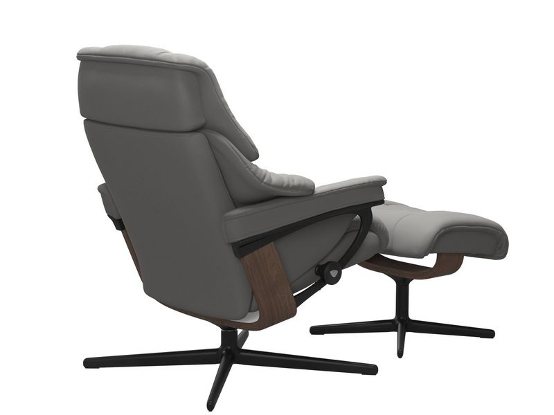 Stressless Reno (M) Cross Chair with Ottoman 