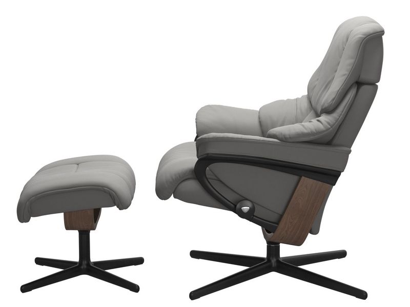Stressless Reno (M) Cross Chair with Ottoman 