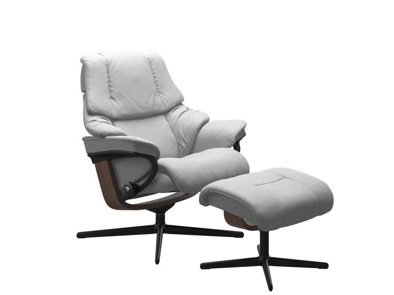 Stressless Reno (M) Cross Chair with Ottoman 