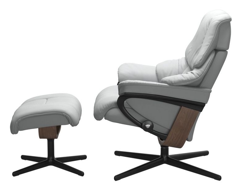 Stressless Reno (M) Cross Chair with Ottoman 