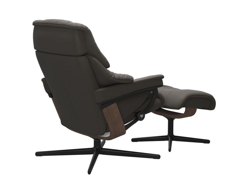 Stressless Reno (M) Cross Chair with Ottoman 