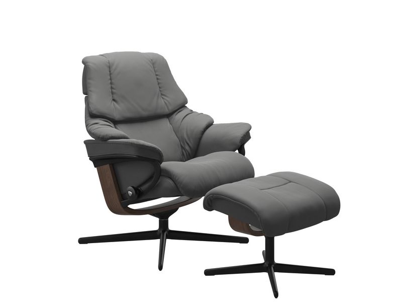Stressless Reno (M) Cross Chair with Ottoman 