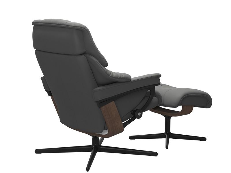 Stressless Reno (M) Cross Chair with Ottoman 