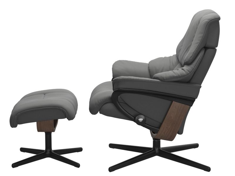 Stressless Reno (M) Cross Chair with Ottoman 