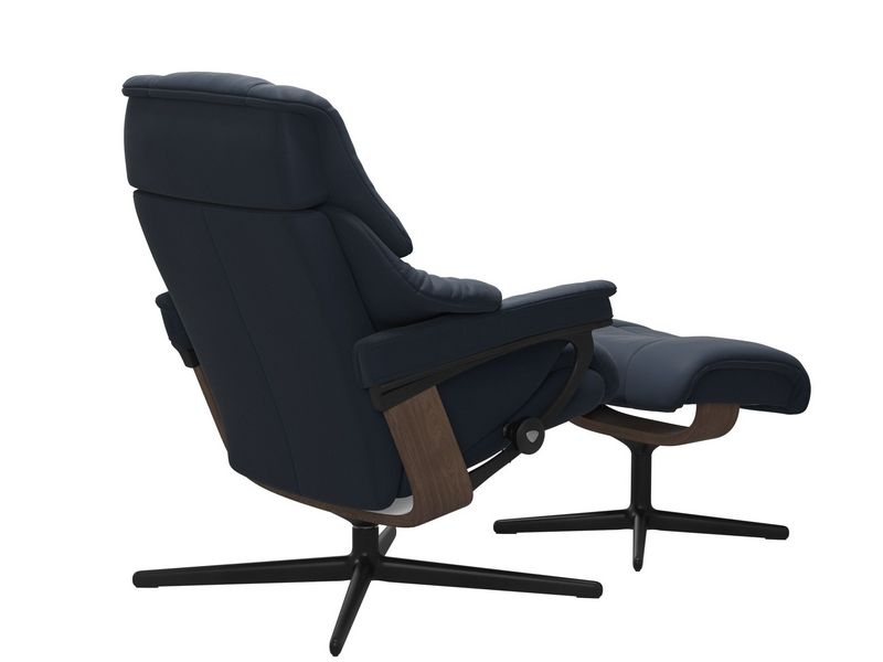 Stressless Reno (M) Cross Chair with Ottoman 