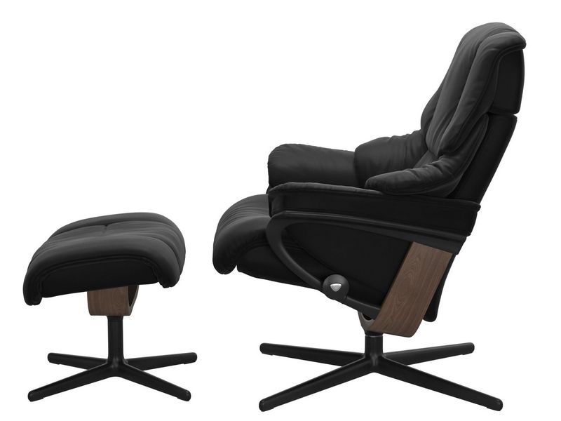 Stressless Reno (M) Cross Chair with Ottoman 