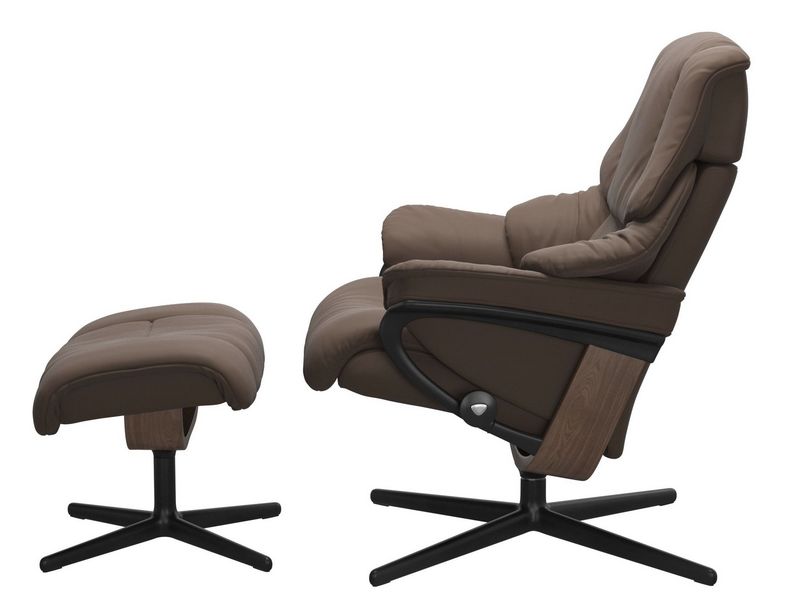 Stressless Reno (M) Cross Chair with Ottoman 