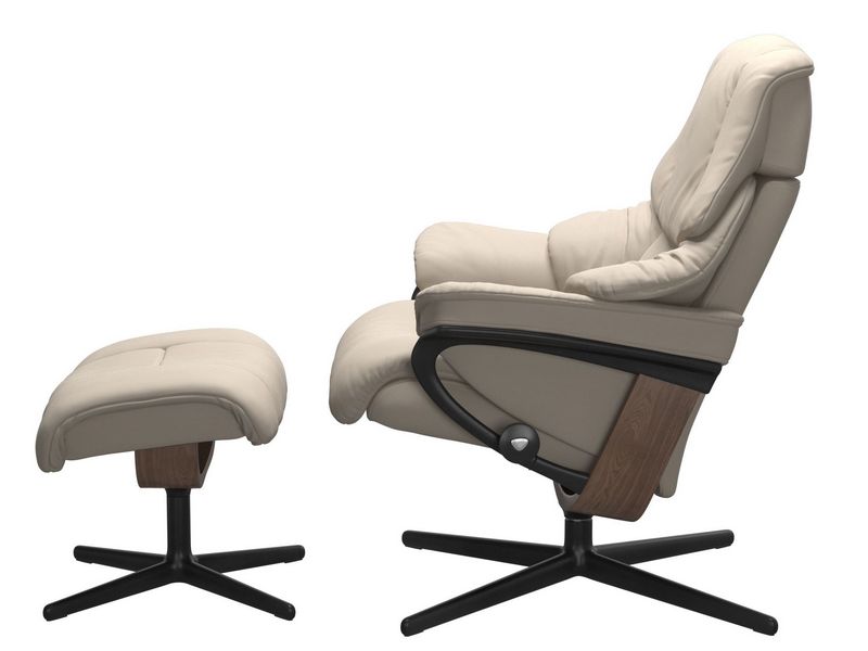 Stressless Reno (M) Cross Chair with Ottoman 