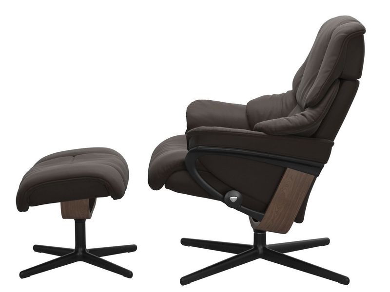 Stressless Reno (M) Cross Chair with Ottoman 
