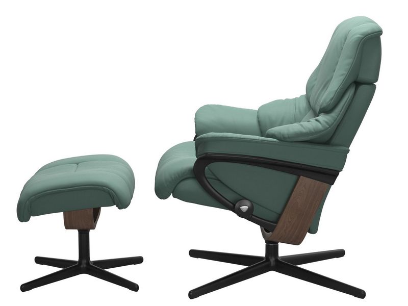 Stressless Reno (M) Cross Chair with Ottoman 