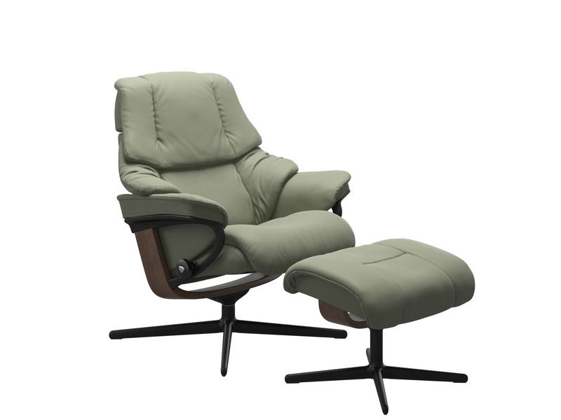 Stressless Reno (M) Cross Chair with Ottoman 