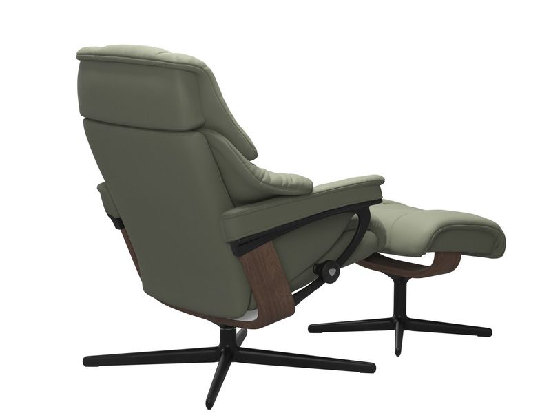 Stressless Reno (M) Cross Chair with Ottoman 