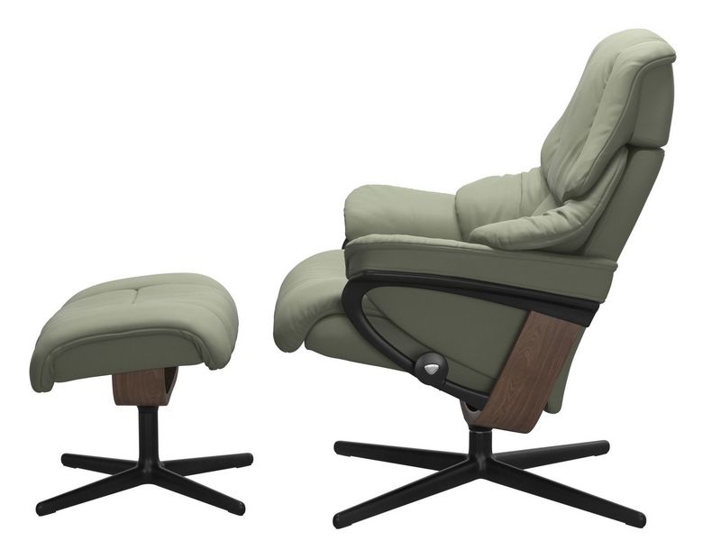 Stressless Reno (M) Cross Chair with Ottoman 