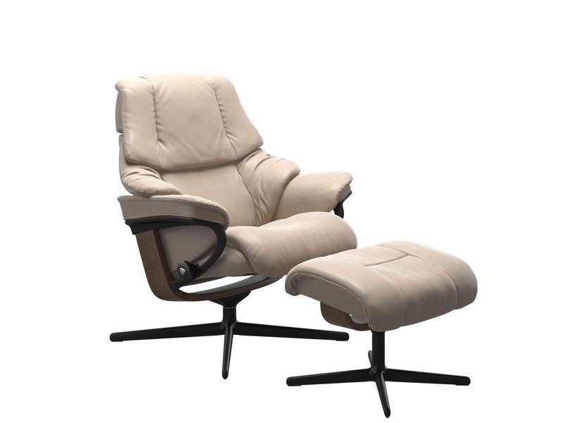 Stressless Reno (M) Cross Chair with Ottoman 