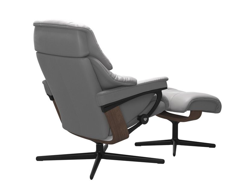 Stressless Reno (M) Cross Chair with Ottoman 