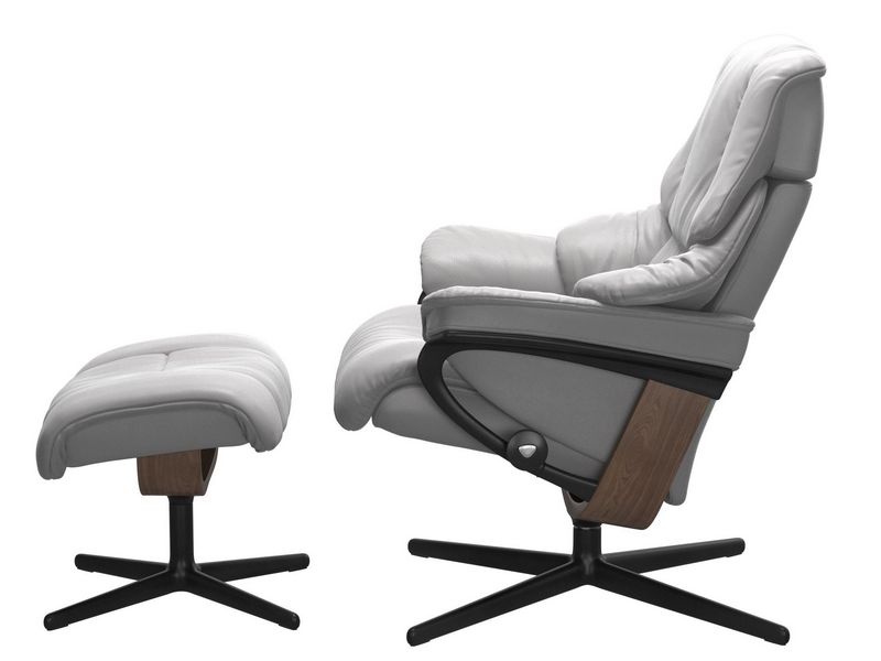 Stressless Reno (M) Cross Chair with Ottoman 