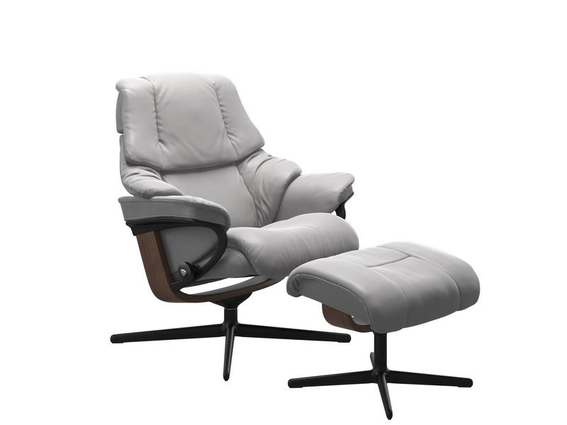 Stressless Reno (M) Cross Chair with Ottoman 