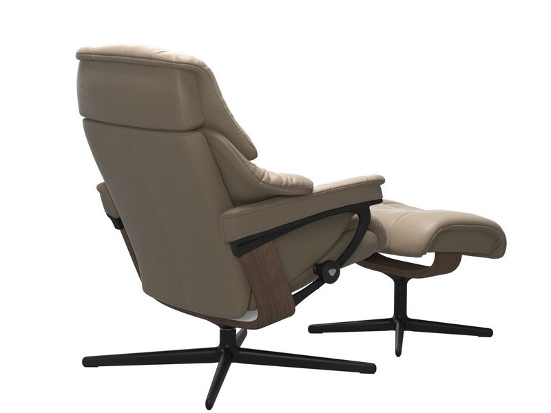 Stressless Reno (M) Cross Chair with Ottoman 