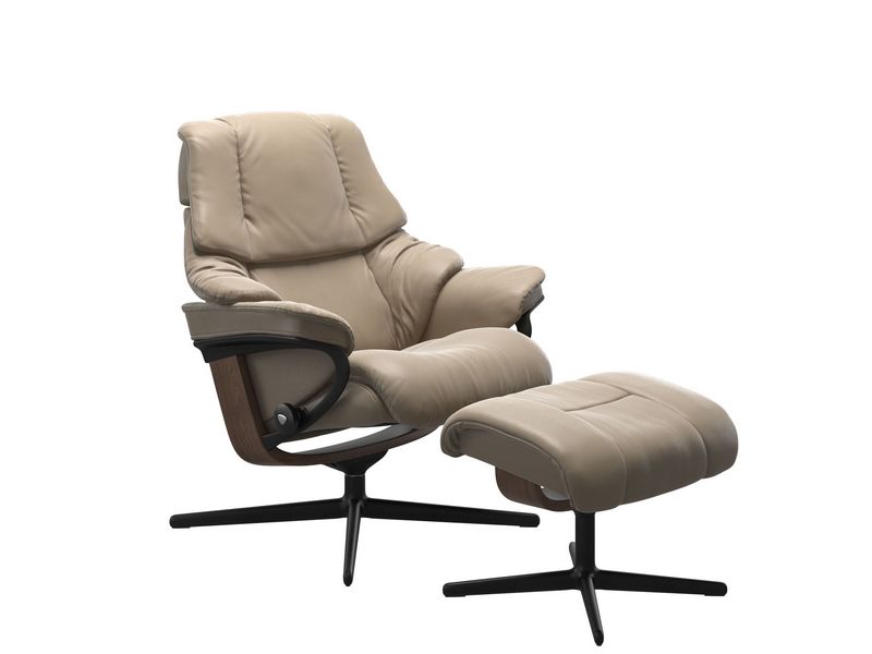 Stressless Reno (M) Cross Chair with Ottoman 