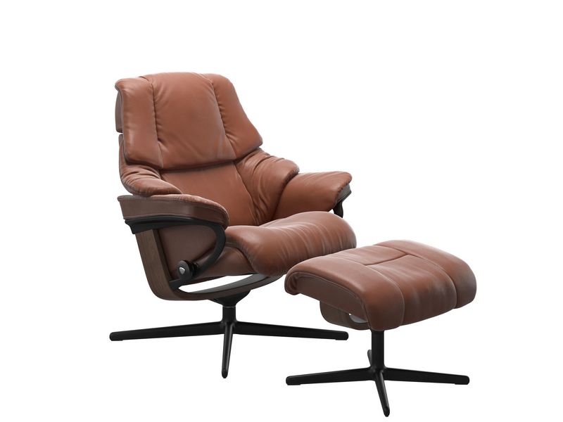 Stressless Reno (M) Cross Chair with Ottoman 