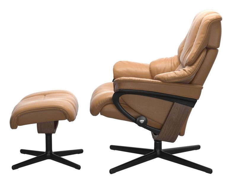 Stressless Reno (M) Cross Chair with Ottoman 