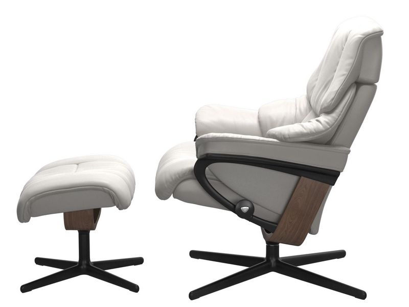 Stressless Reno (M) Cross Chair with Ottoman 