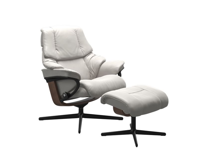 Stressless Reno (M) Cross Chair with Ottoman 