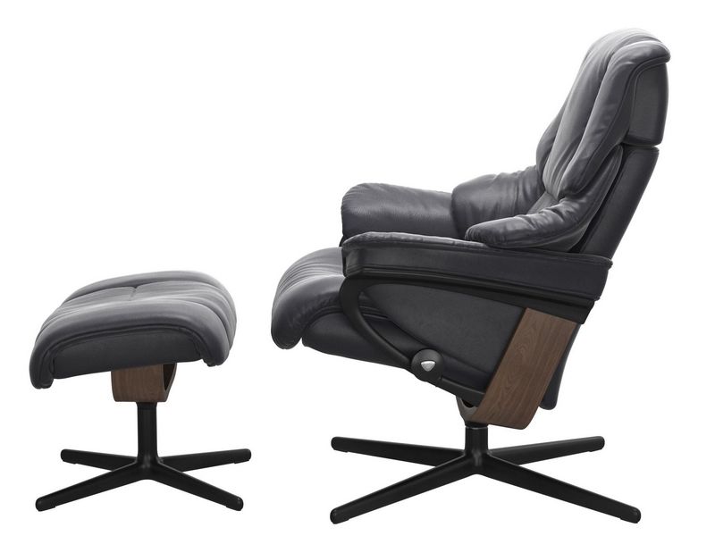 Stressless Reno (M) Cross Chair with Ottoman 