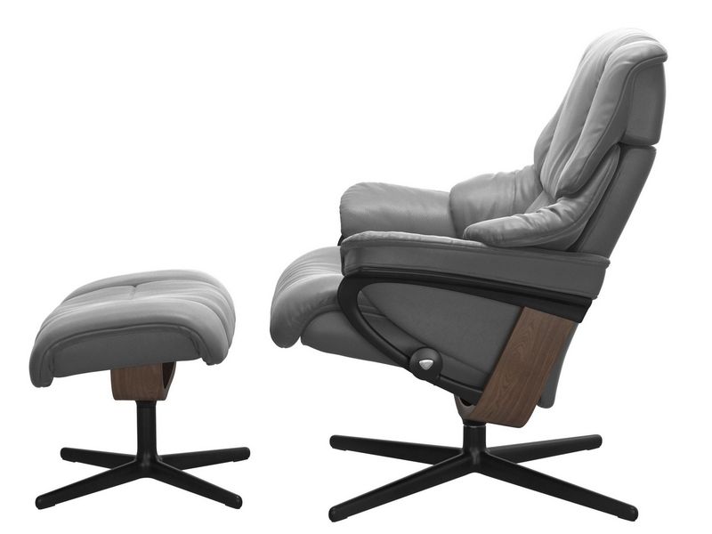 Stressless Reno (M) Cross Chair with Ottoman 