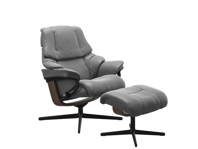 Stressless Reno (M) Cross Chair with Ottoman 