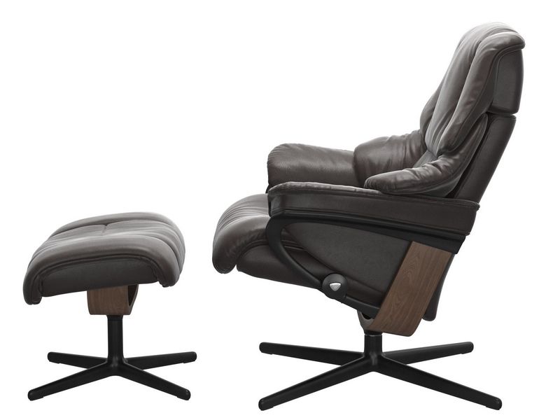 Stressless Reno (M) Cross Chair with Ottoman 
