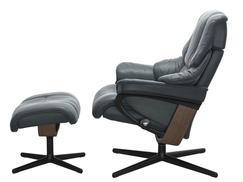 Stressless Reno (M) Cross Chair with Ottoman 