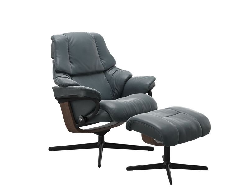 Stressless Reno (M) Cross Chair with Ottoman 