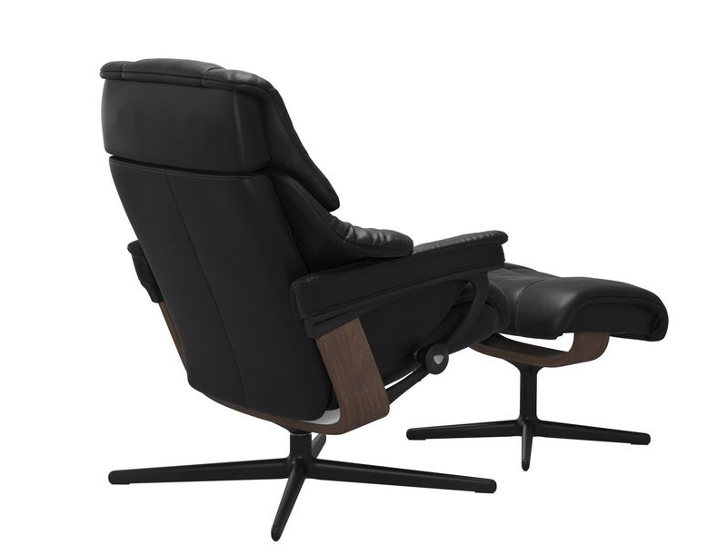 Stressless Reno (M) Cross Chair with Ottoman 